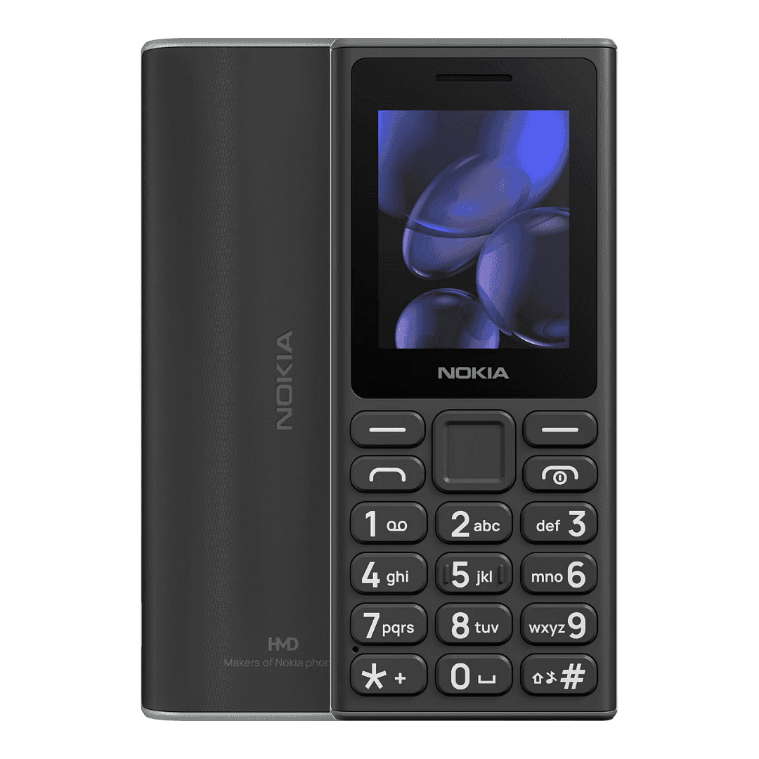 Nokia 105 2G (2025), Charcoal, Dual SIM, Feature Phone neu