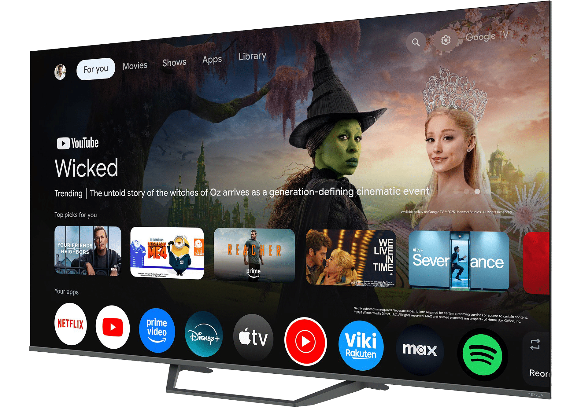 TV Tesla Q65E655GUS, 65″ QLED, Google TV, 4K UHD, 165cm, 60Hz