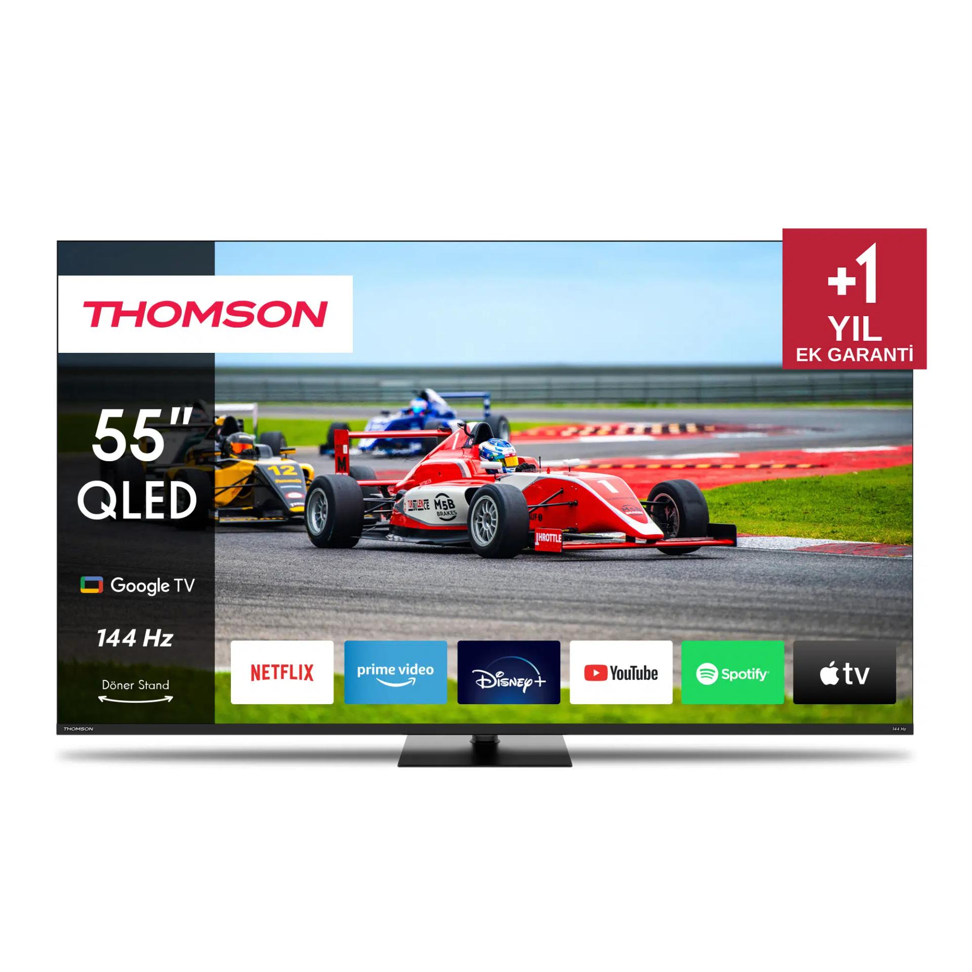 Thomson Q70 Series 55QG7C14 TV 139.7 cm (55) 4K Ultra HD Smart TV Wi-Fi Black 350 cd /m² + Poklon gratis zidni nosač za televizor