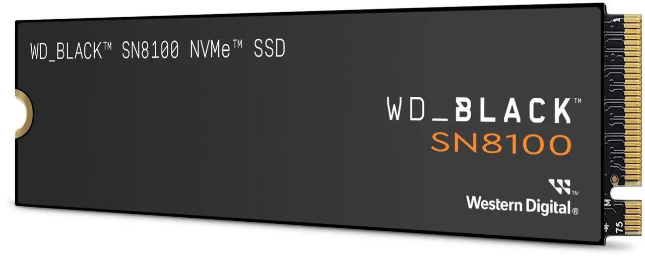WD Black SN8100 NVMe SSD 4TB W/Heatsink WDS400T1XHM-00CMT0