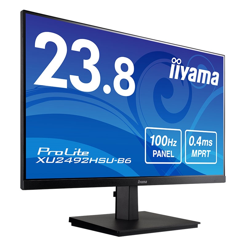 IIYAMA 24” XU2492HSU-B6 FHD (1920x1080) IPS, 100Hz, 16:9, 0.4ms, 250 cd/m2, 1300:1, HDMI/DP, 4×USB, zvučnici