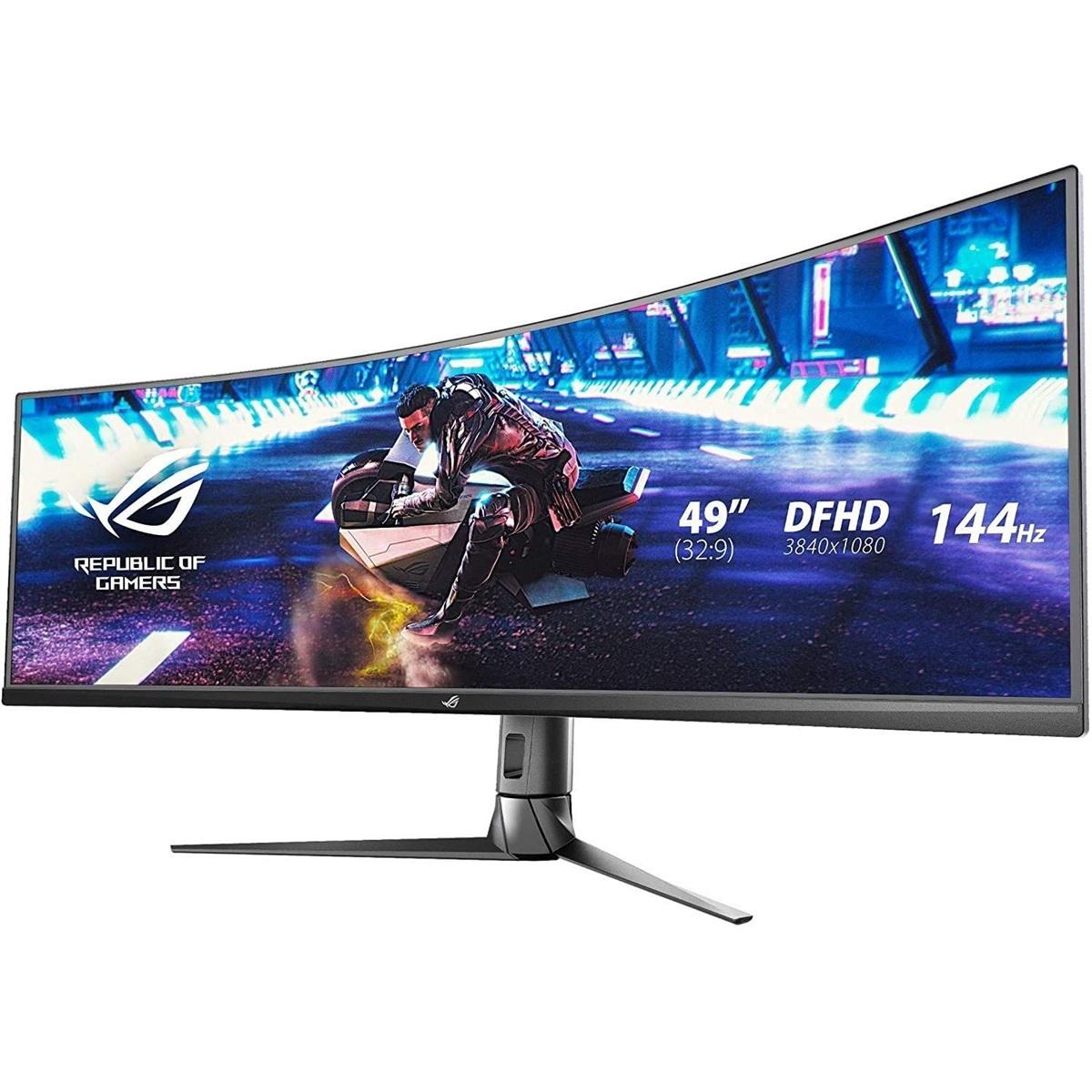 Asus ROG Strix XG49VQ monitor, VA, 49", 32:9, 3840x1080, 144Hz, HDMI, Display port, USB