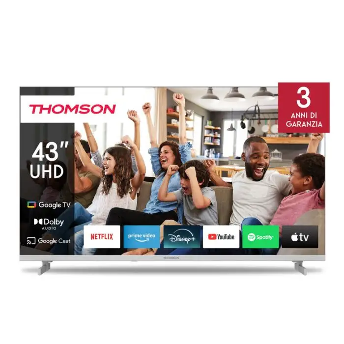 Thomson 43UG4S15 TV 109.2 cm (43) 4K Ultra HD Smart TV Wi-Fi Black + Poklon gratis zidni nosač za televizor