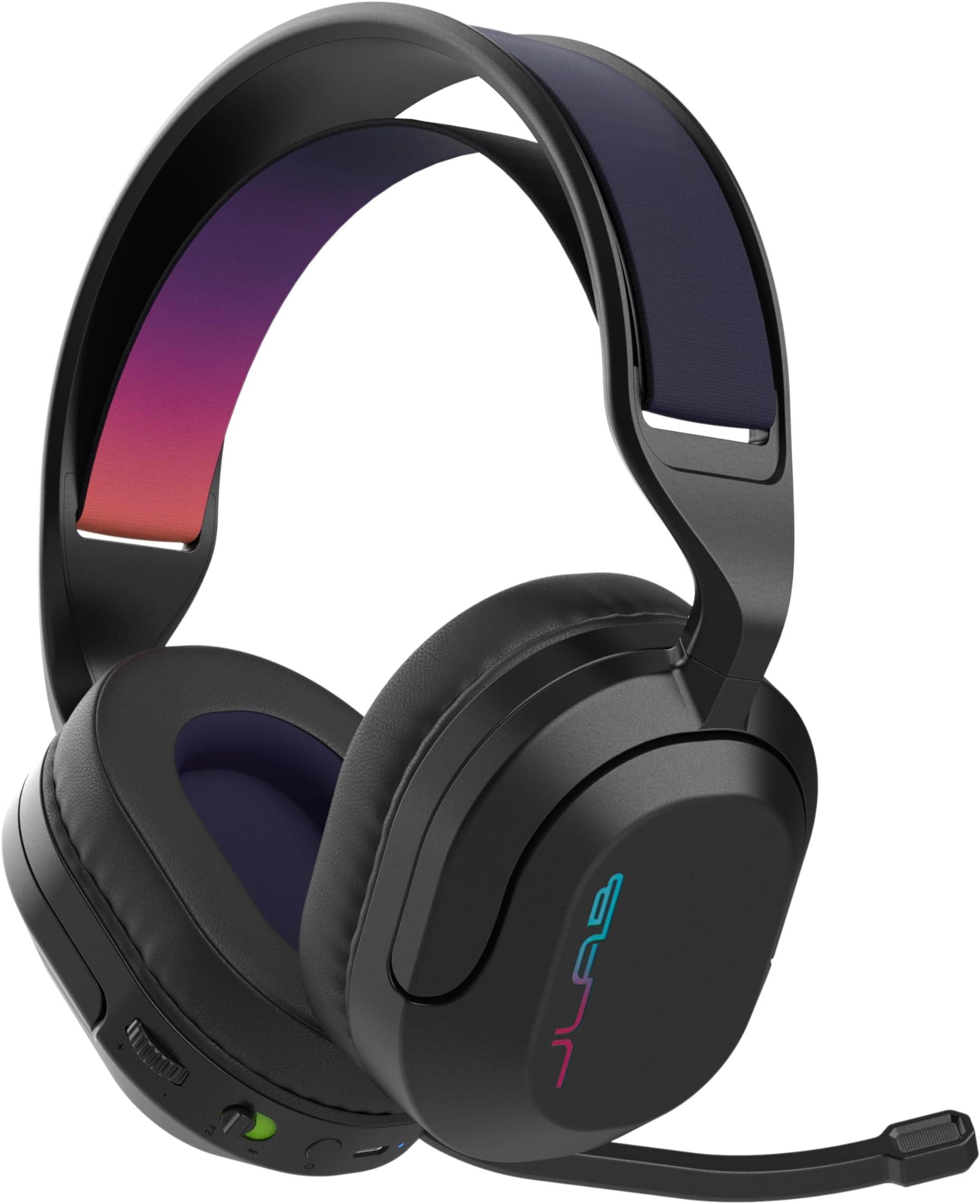 Jlab Nightfall Wireless Gaming Headset Black Duale Wireless-Verbindungen über USB oder Bluetooth, Drehbares Mikrofon, bis zu 70 Std. Akkulaufzeit