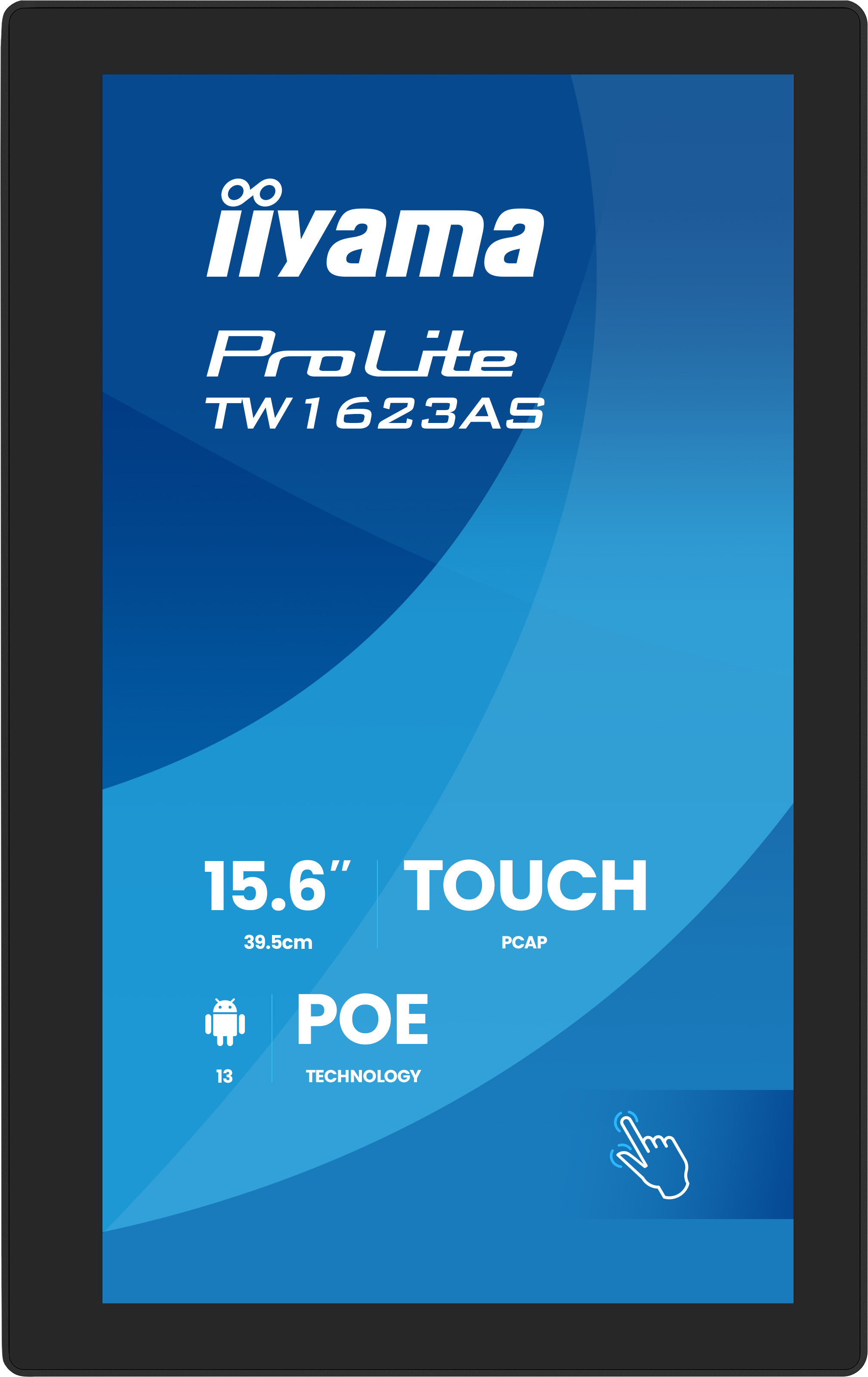 IIYAMA Touch Monitor TW1623AS-B3P 15.6″ PCAP