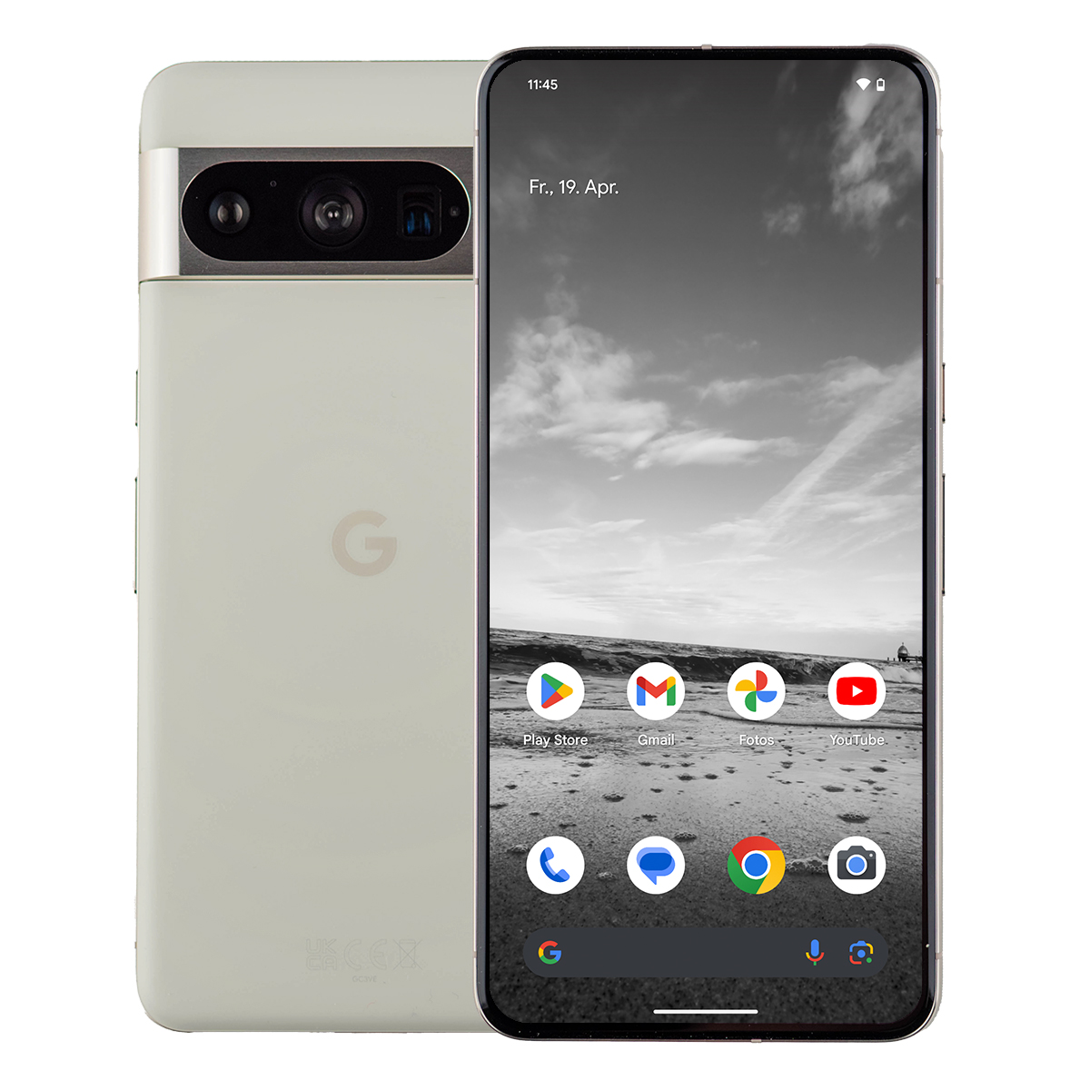 Google Pixel 8 Pro 512GB Porcelain 17cm (6,7″) OLED Display, Android 14, 50MP Triple-Kamera