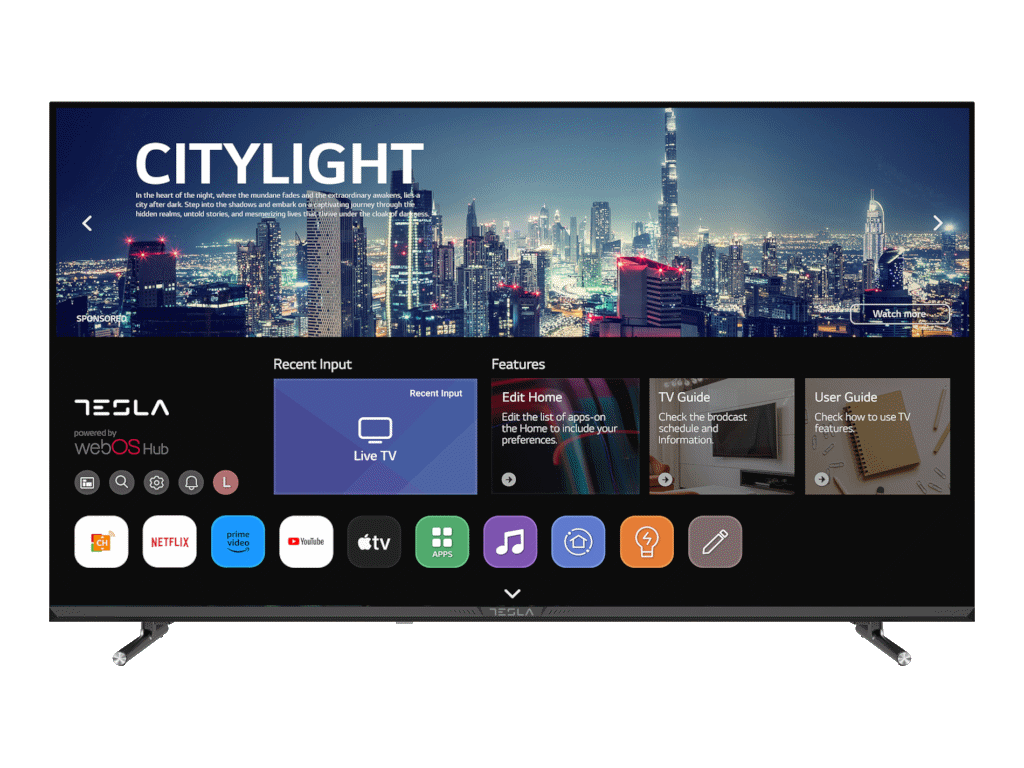 TV Tesla 43E645BFW, 43″ WebOS, Full HD