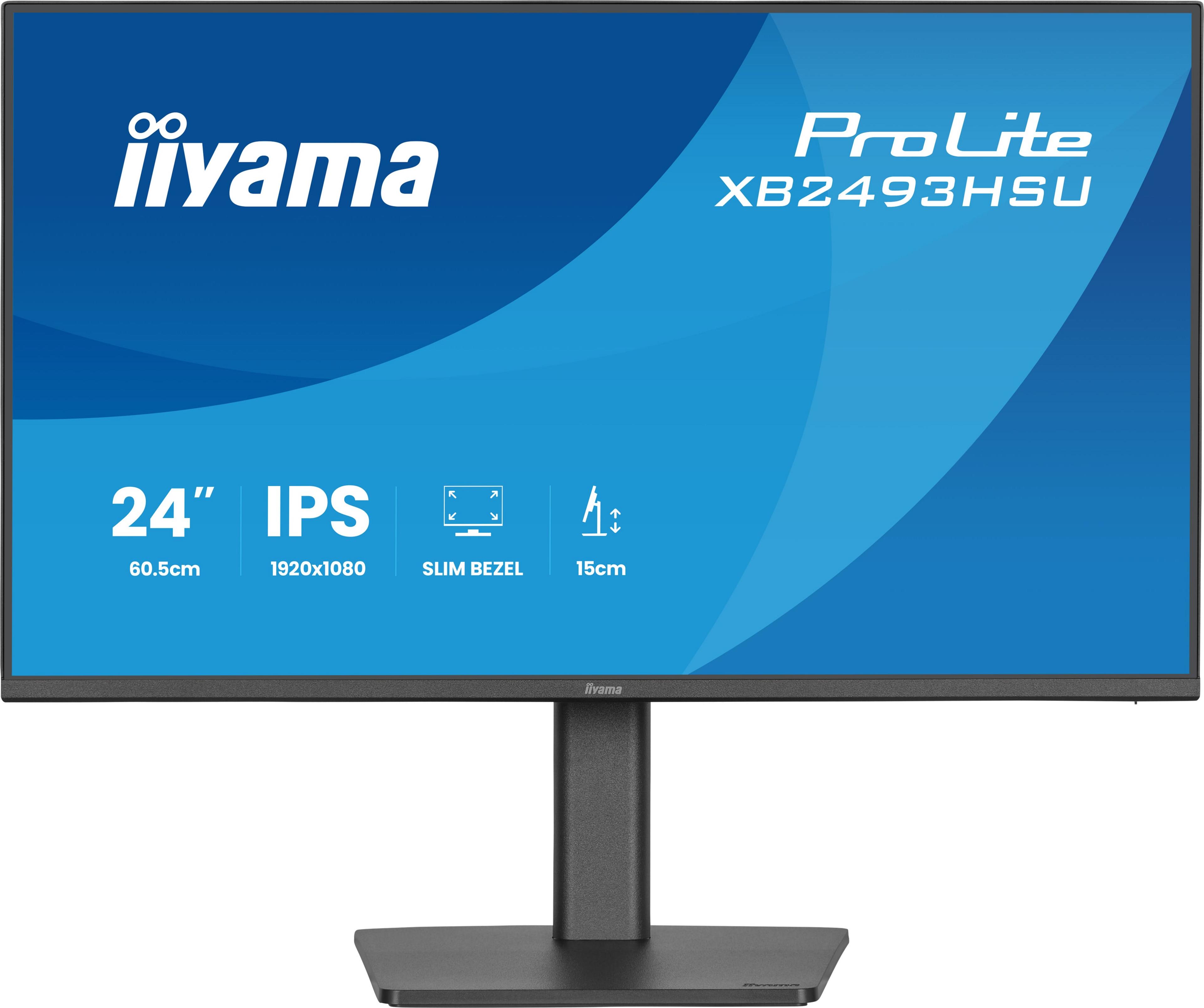iiyama ProLite XB2493HSU-B1 Monitor 60.5 cm (24″) mattschwarz