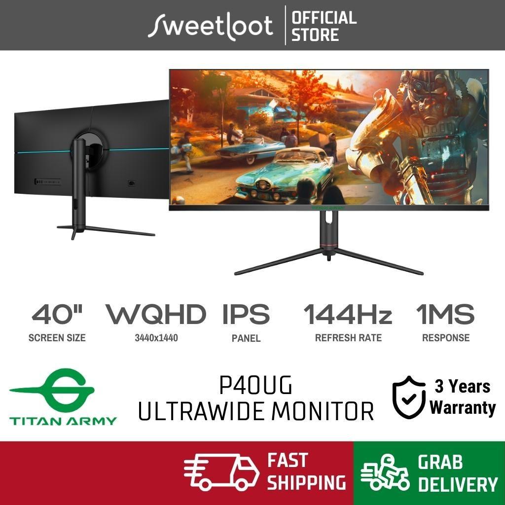 TITAN ARMY monitor IPS P40UG 3440*1440, 144Hz, HDR400, 2*5W, HAS, RGB