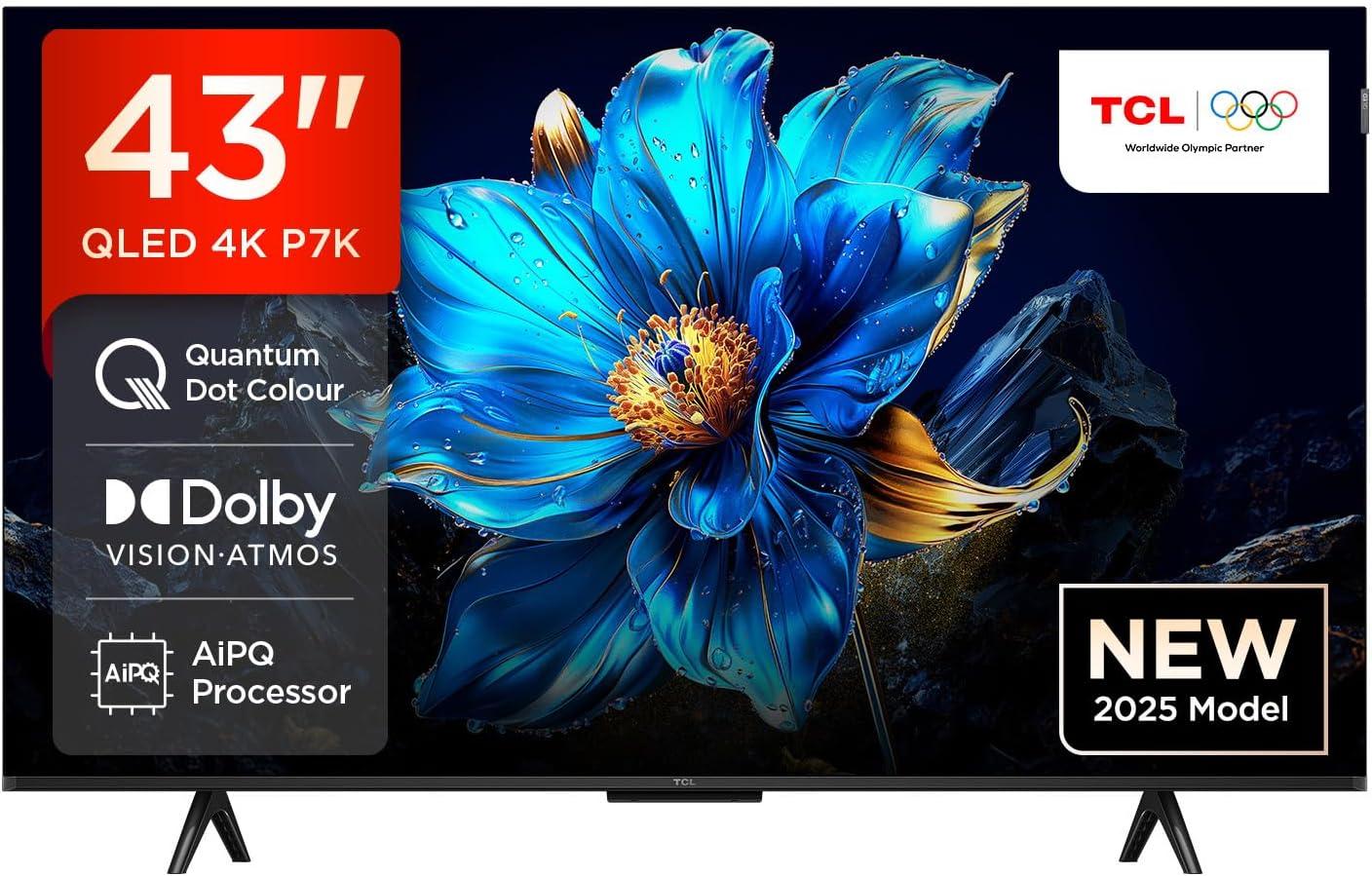 TCL 43″ 43P7K 4K UHD QLED Smart TV