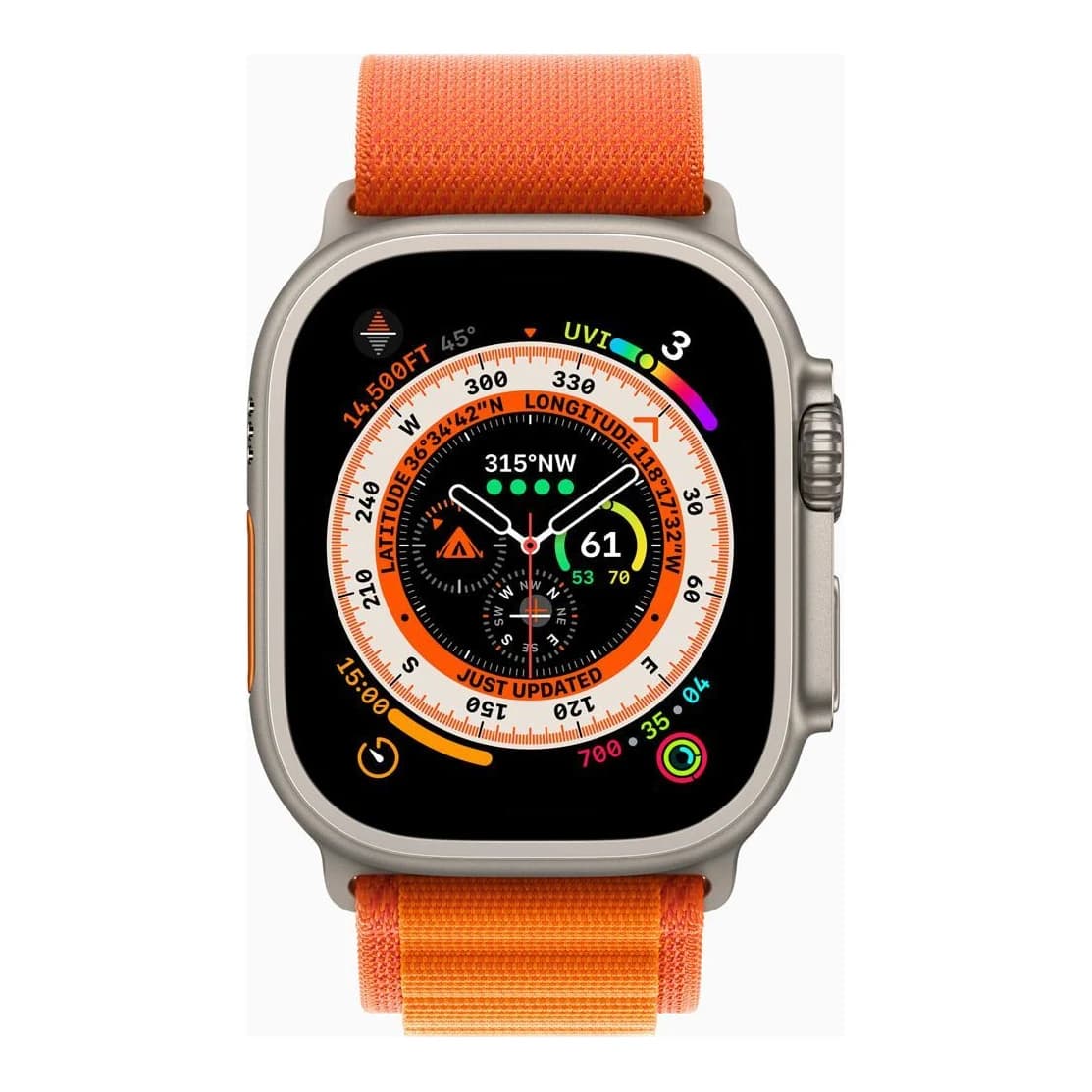 Apple Watch Ultra 49 mm GPS + Cellular, titanij